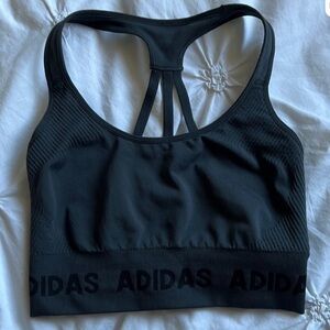 NWOT Adidas Dark Grey Sports Bra Size
